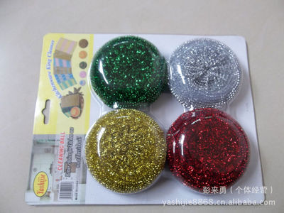 【【廠家直銷】義烏市 金銀四色清潔球 百潔布 創(chuàng)意日用品 熱銷品】?jī)r(jià)格,廠家,圖片,百潔布、洗碗巾,彭來勇(個(gè)體經(jīng)營(yíng))-